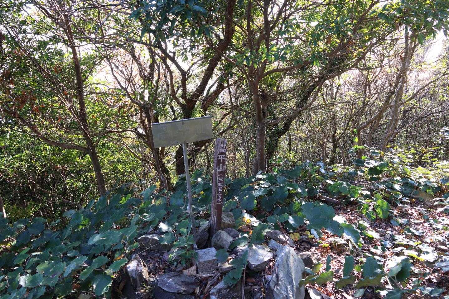 本日のワンピーク高平山