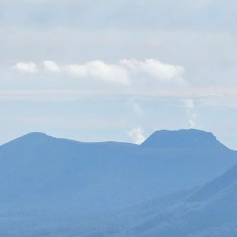 樽前山の噴煙がなんかかわぇぇ。
汽車みたいだ。