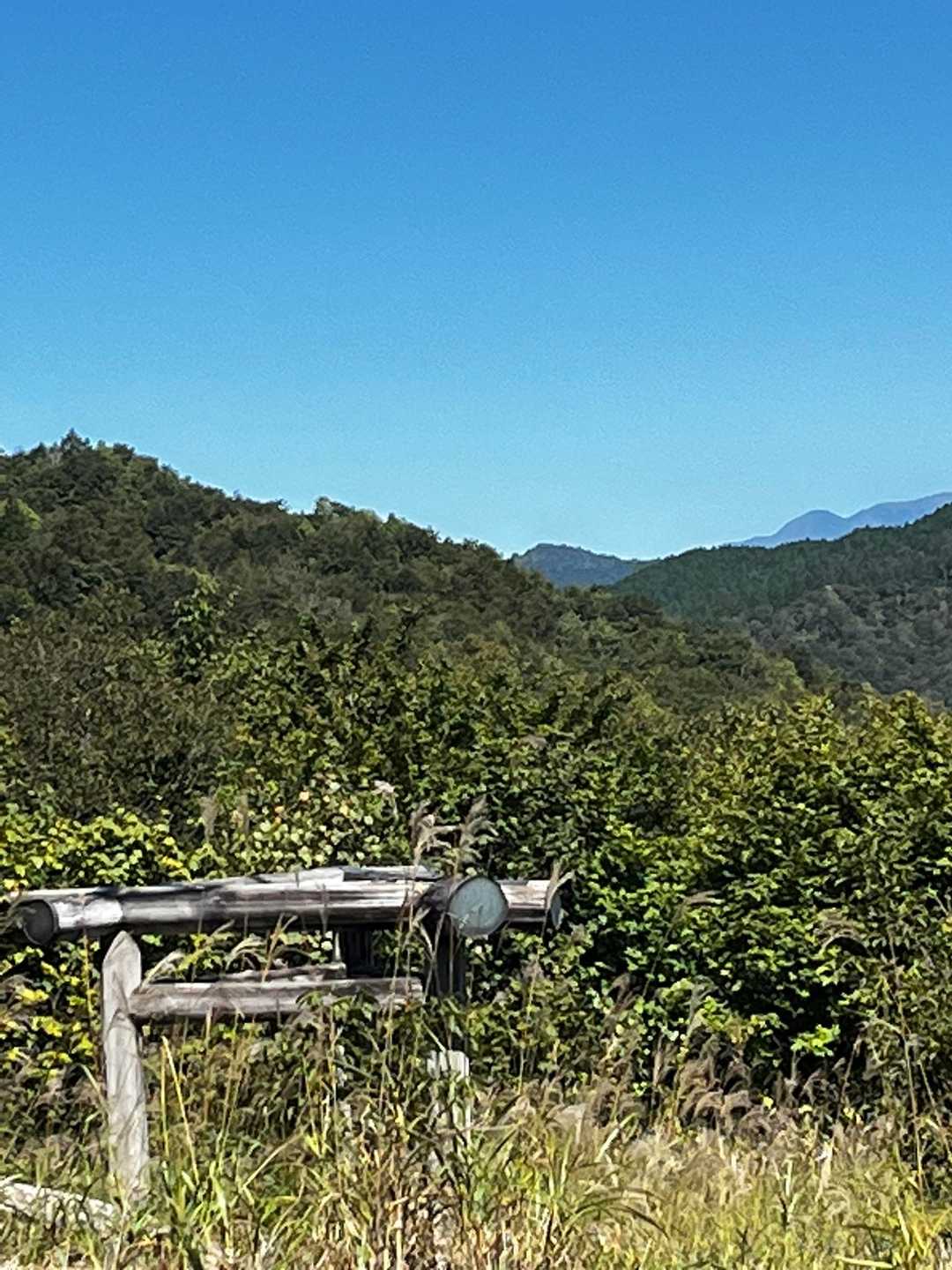 白山がのぞいている。