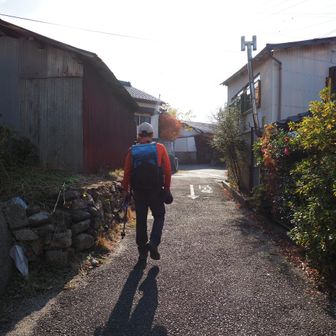 滝コースの登山口に出た🙌
駐車場まで少〜し道路を歩いて戻ります😊