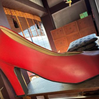 👠気付かなくて親切な方が教えてくれました
