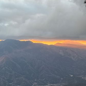 これが精一杯の日の出です、富士山も見えず