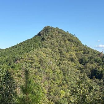岩舟南峰の東方向はこれから向かう千鳥山。