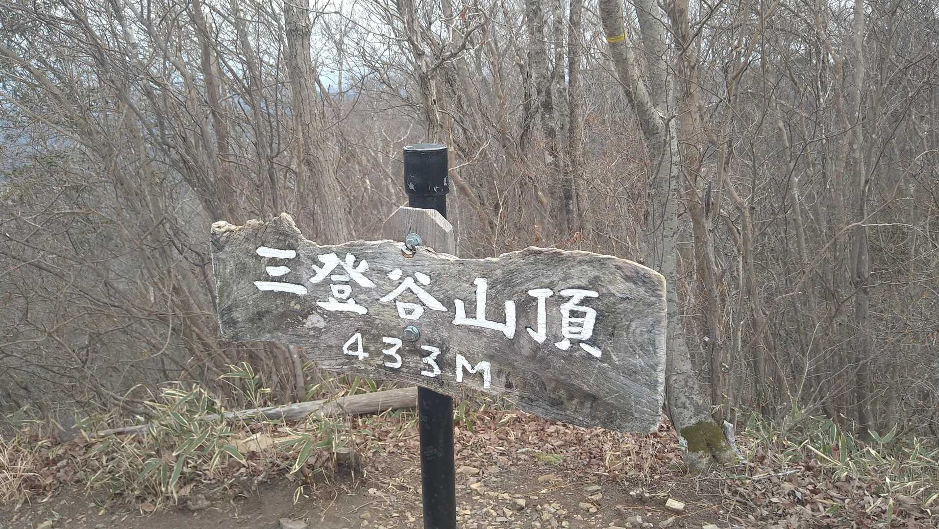 大川戸登山口-大川戸鉱泉跡-雨巻山-三登谷山 周回コースの写真