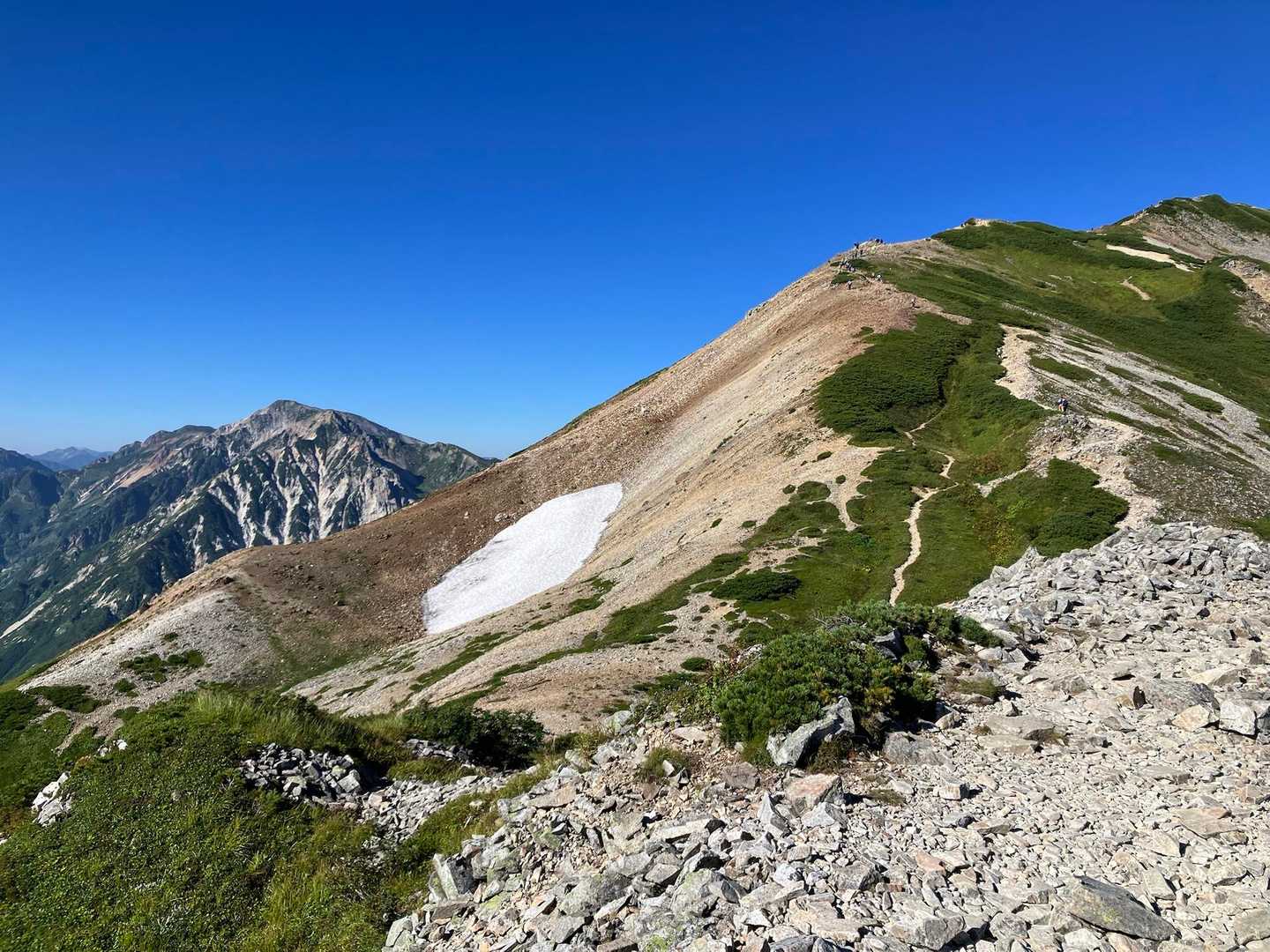 蓮華温泉バス停-蓮華温泉登山口-船越の頭-小蓮華山-白馬岳 往復コースの写真