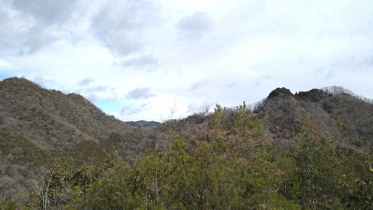 生駒山から大鳥山への鞍部