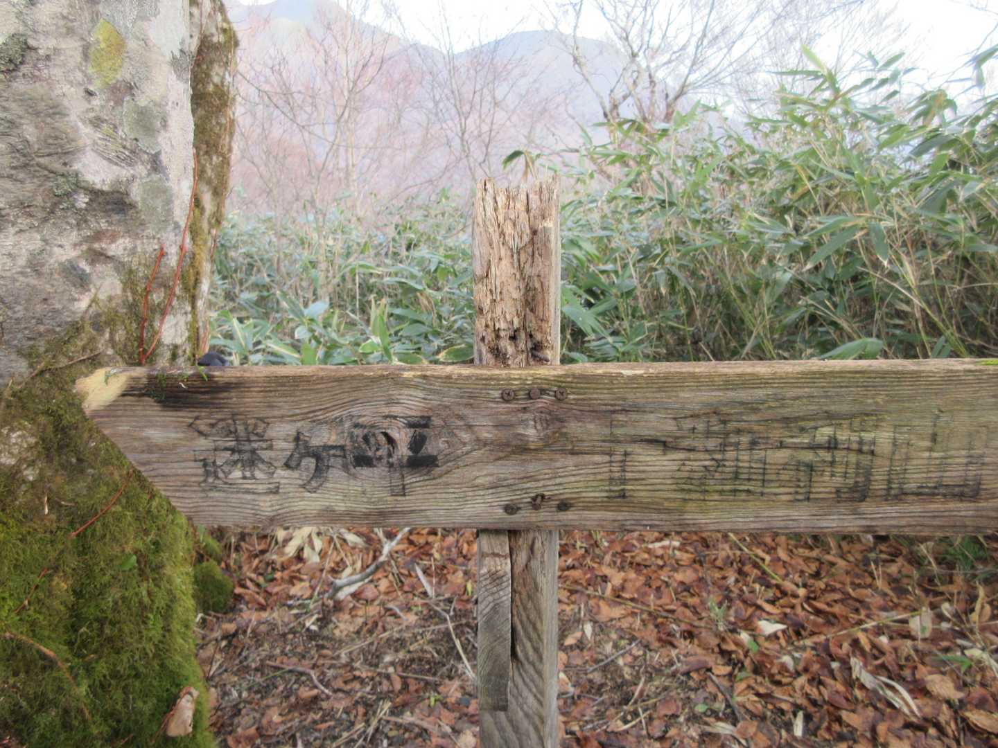 山頂間近
