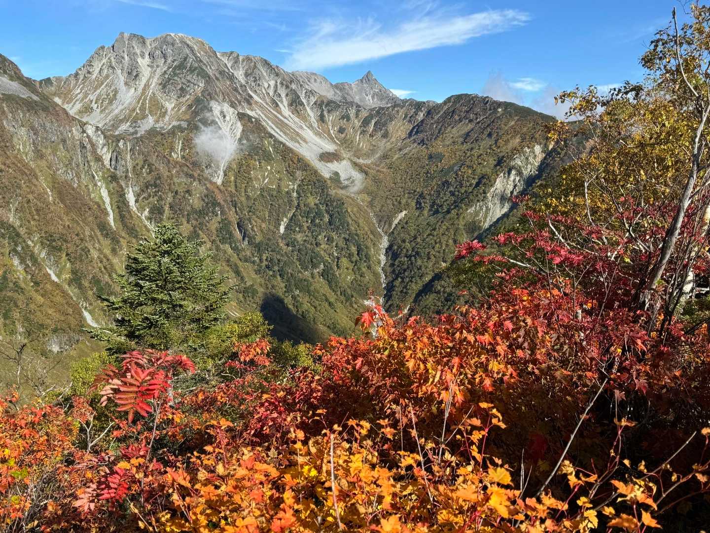 上高地バス停-河童橋-岳沢湿原-明神橋-涸沢-屏風の耳 縦走コースの写真