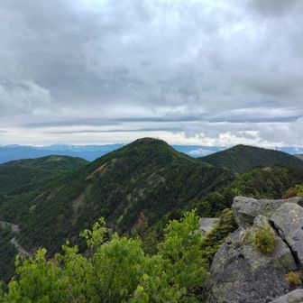 これから向かう篭ノ塔山