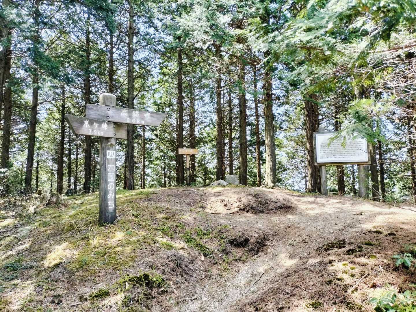 どうにか山頂
木々が伸びていたので、眺望はあまり見えず
前に来た時は、しまなみの橋が見えました