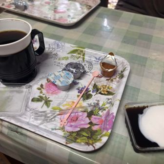 観音茶屋のコーヒーあん&コーヒー　うまーい！