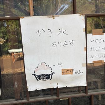 かき氷売ってます！！