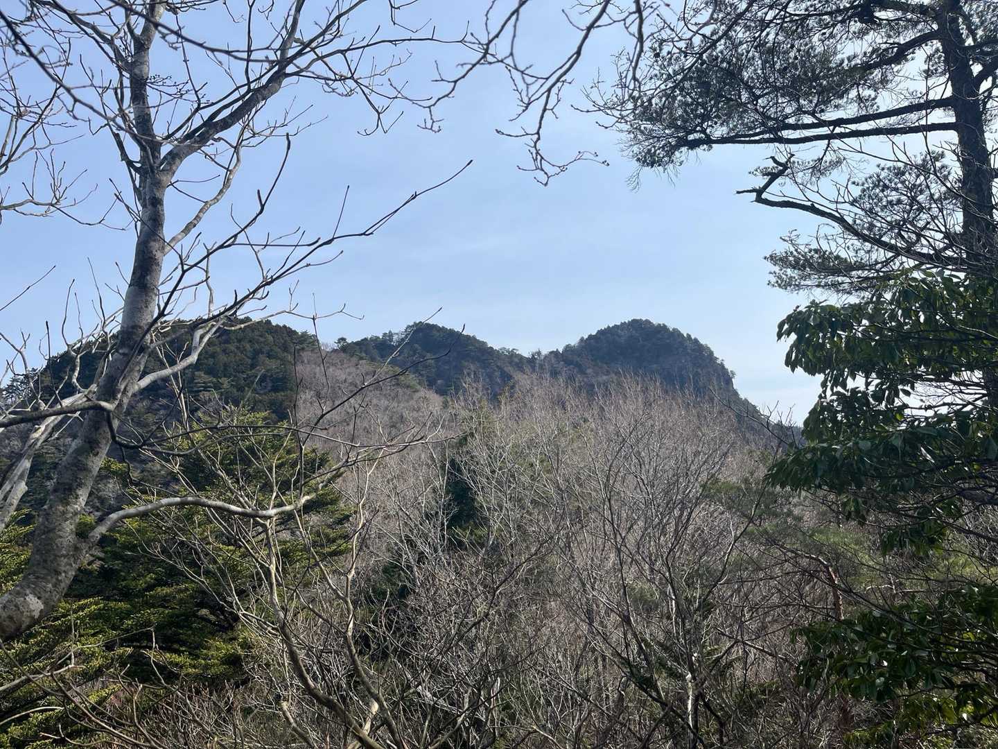 ようやく平山明神山の山容が現れた🙏