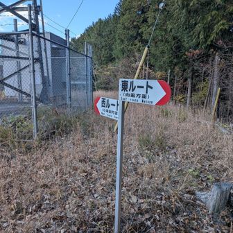 聖武連山の山頂でここが東西の分岐？