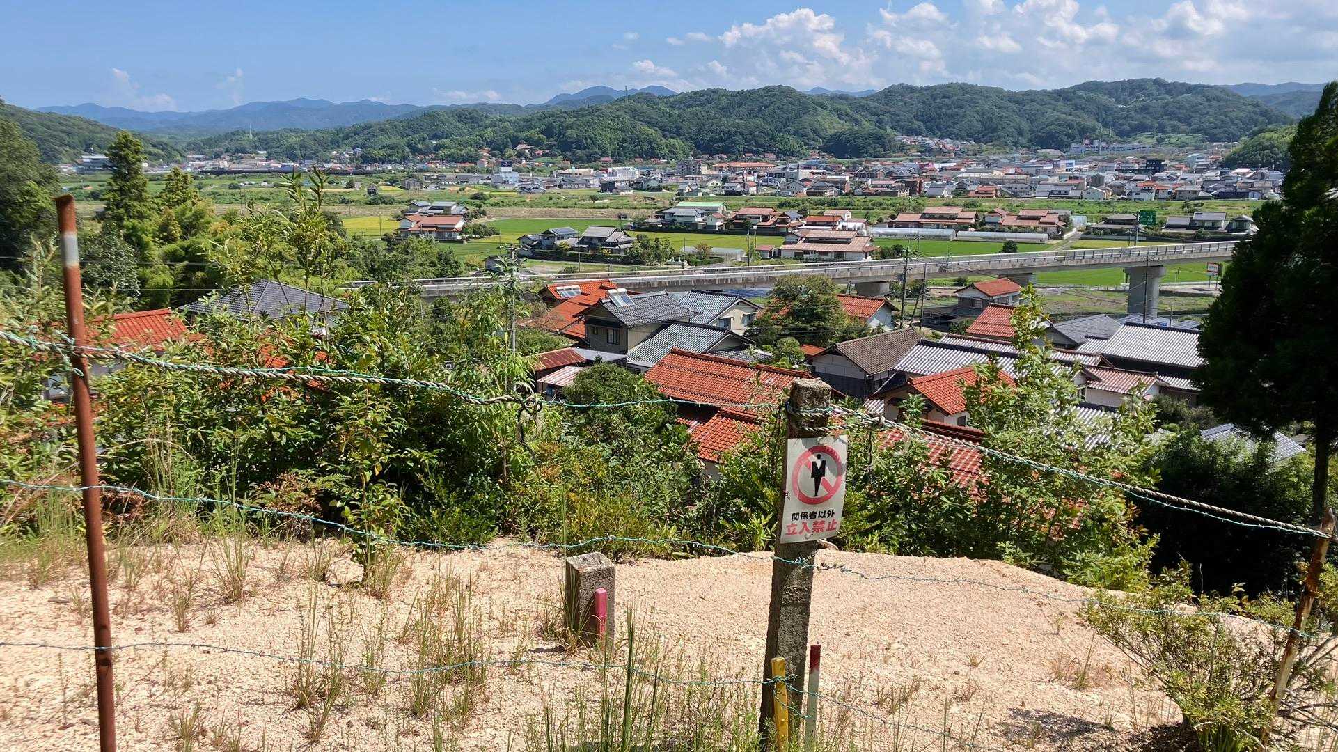 松江道が見えます。