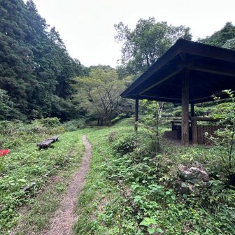 宿谷の滝に至る場所は公園のようになっています。