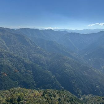 桧沢岳山頂からの眺望