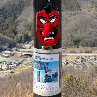 南野陽子さんが山頂でやった「ナンノ天狗のポーズ」をするのがトレンドだとかで真似てみる💦