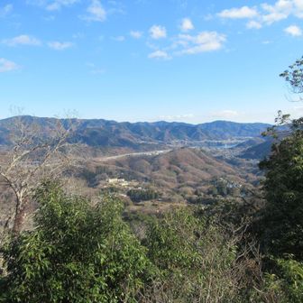 鶴島金剛山からの眺望、陣馬山から高尾山方面