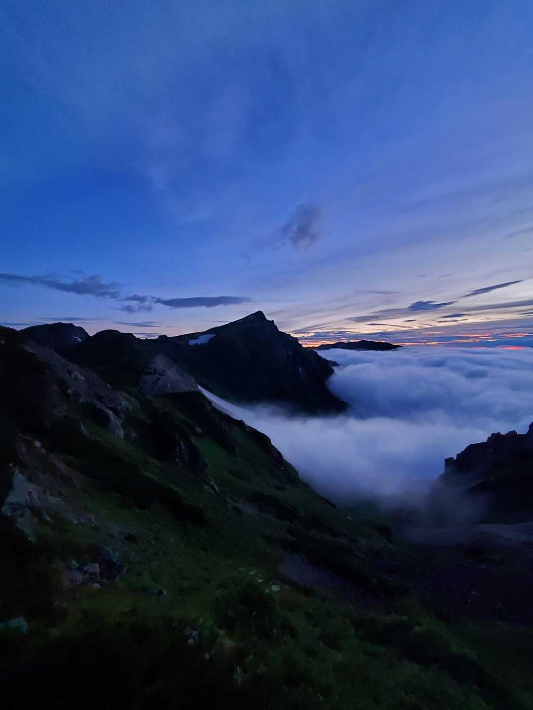 丸山-杓子岳-白馬鑓ヶ岳-猿倉登山口 縦走コースの写真