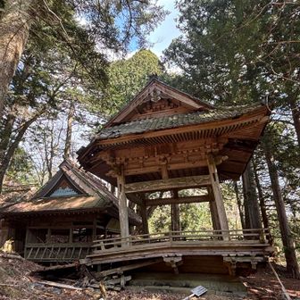 神社がちょっと悲しい感じ