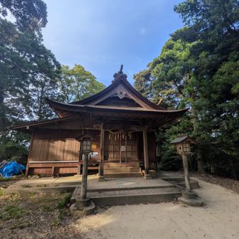 山頂神社到着
