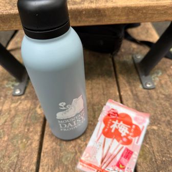 ここまでたくさん汗をかいたので、塩分と水分補給