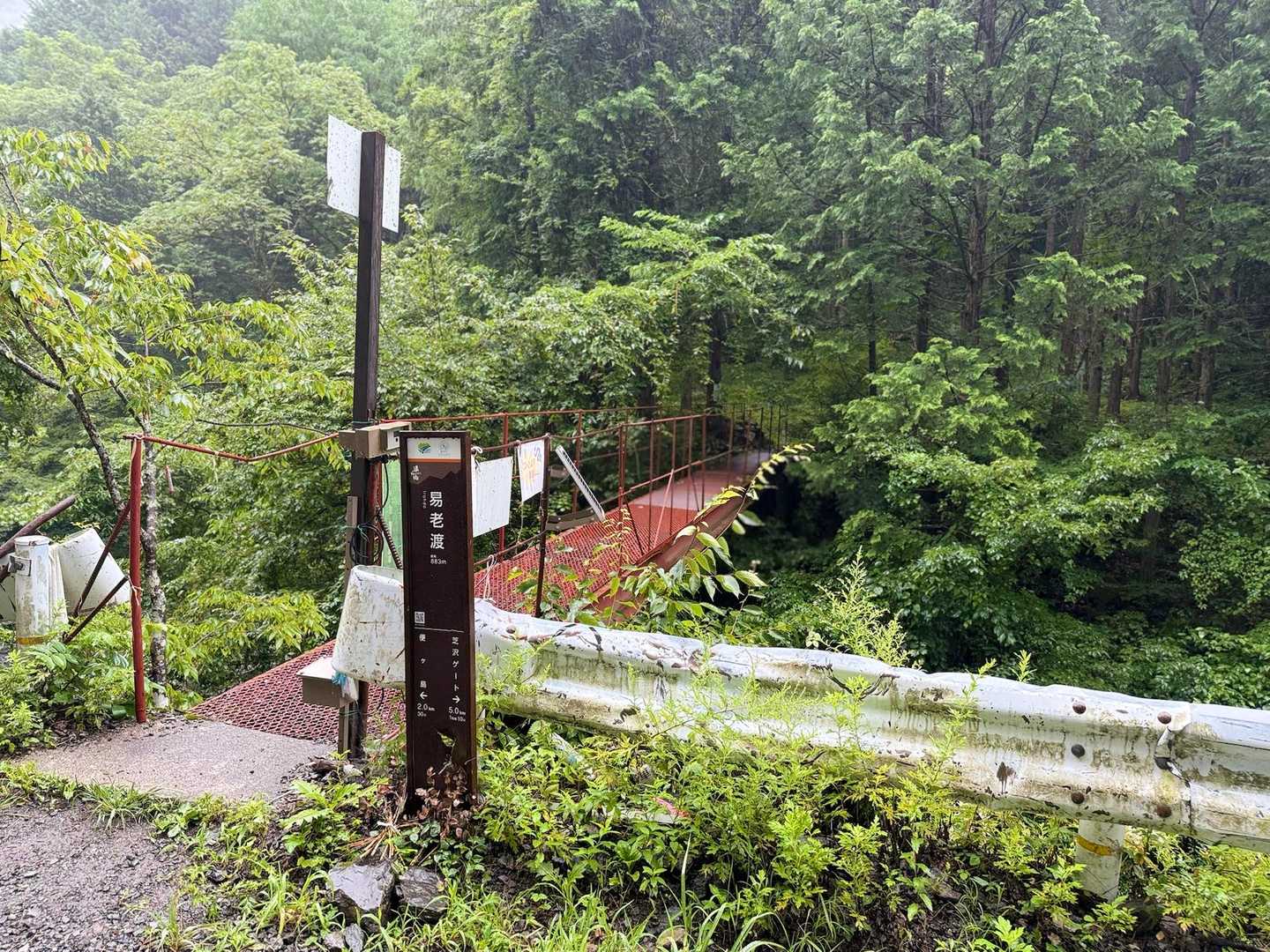 易老渡まで1時間歩く
ココを渡ると易老岳へ
光岳もしくは上河内岳へ繋がる