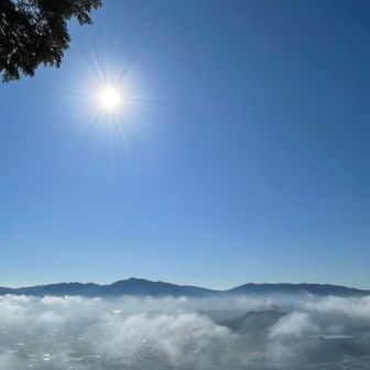 霧で何にも見えなくて残念だったけど
こういう事もあるんだね〜