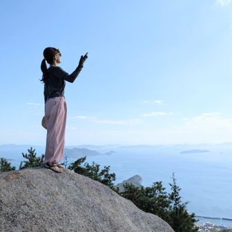 🌊海　を　山から眺めるっていいよね