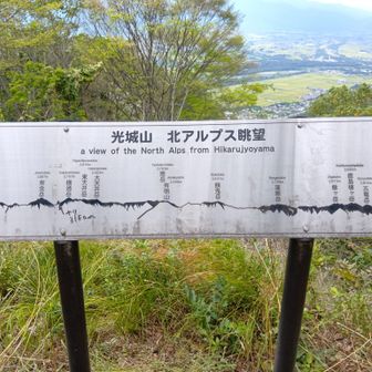 北アルプス眺望
全ての峰々を見たいと思いました