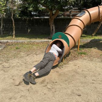 出て来られましたが😓お腹見えてますよ💦
ほっておいて先に行きますよ！