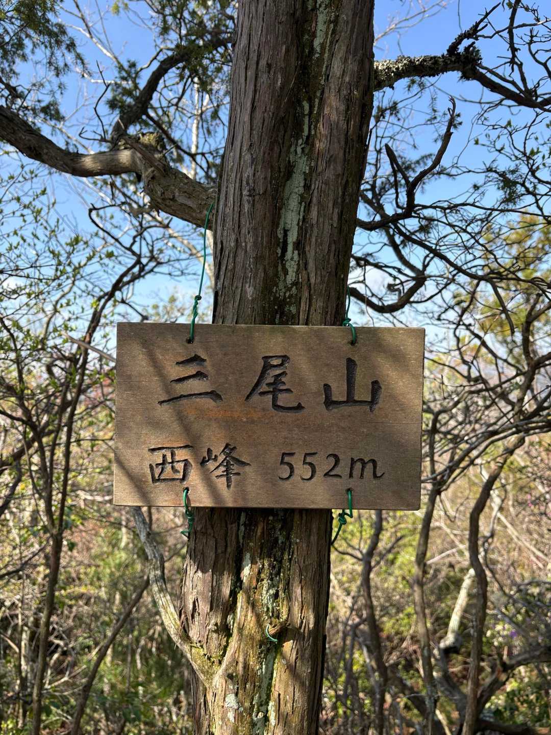 三尾山西峰到着🙌