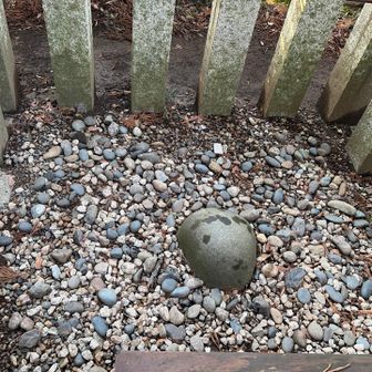 香取神宮の要石は凸で
先日の鹿島神宮の要石は凹だそうです