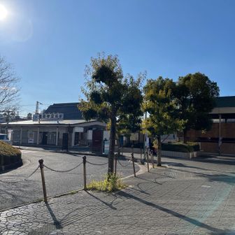 ゴールー　橿原神宮前駅！
いやー疲れました…(^◇^;)
飛鳥ってやっぱり坂が多いのね
平たんに見える道でもゆるい上り坂で…
自転車漕いでたら暑くて暑くて💦
いい運動になりました😆