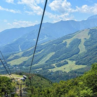 5線サウスリフトでビッグスイングに向かいます