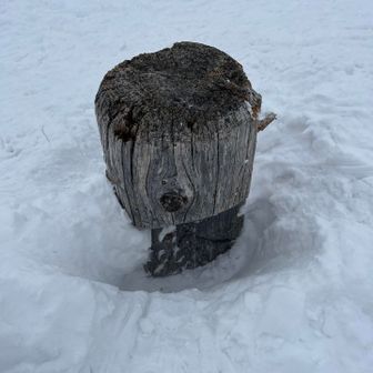 頂上標識。「会」がわかるかな