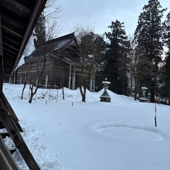 ここからスノシュー⛰️