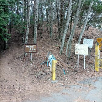 釈迦ヶ岳登山口。