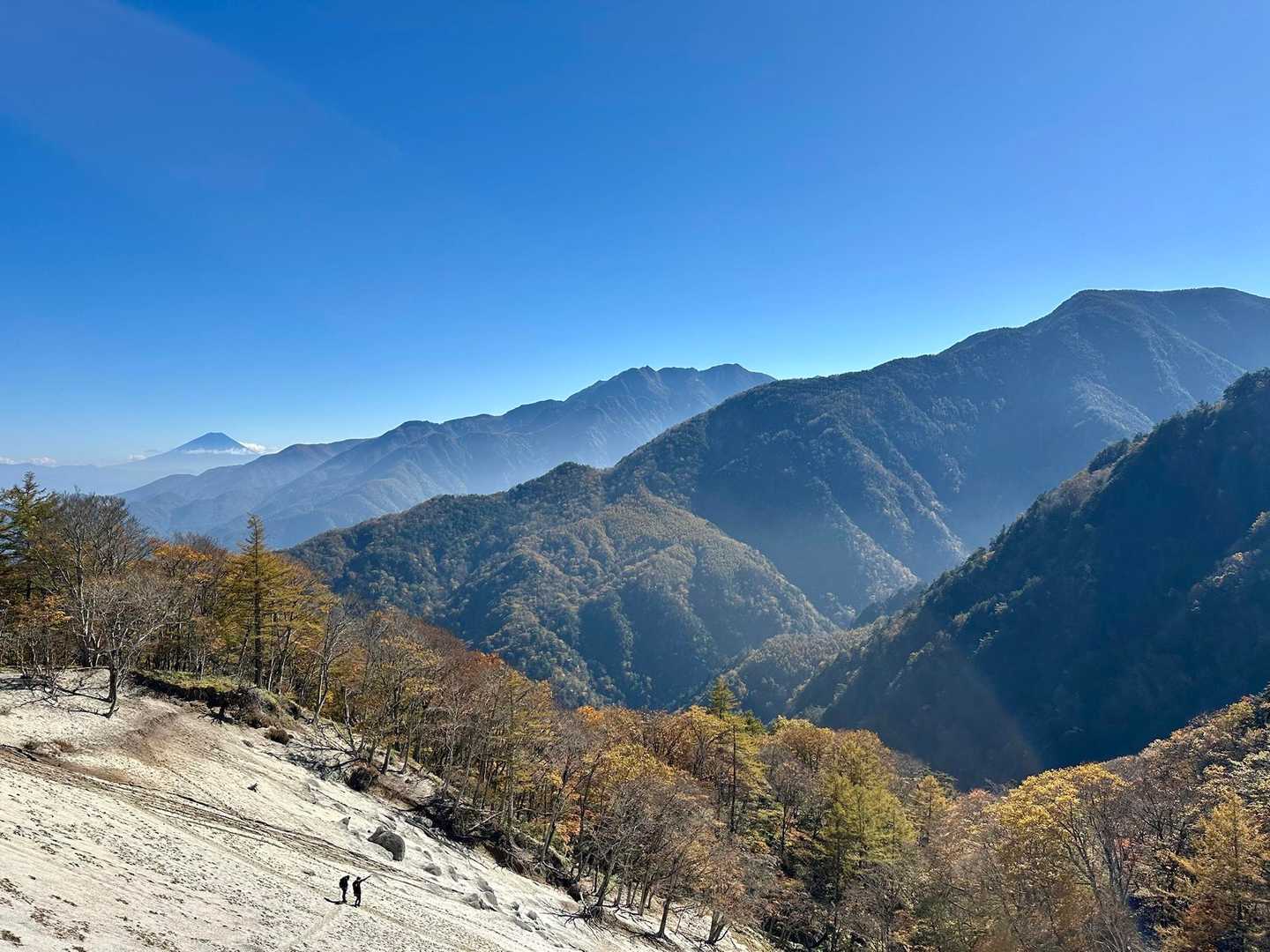 富士山と鳳凰山と黒戸尾根とビーチ🏖️