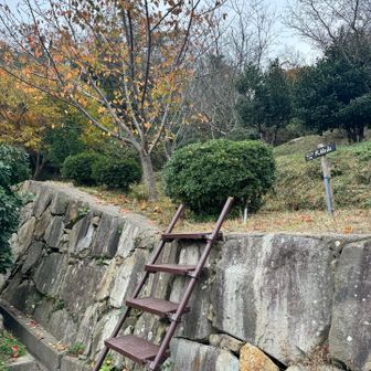 温泉の敷地内からスタート