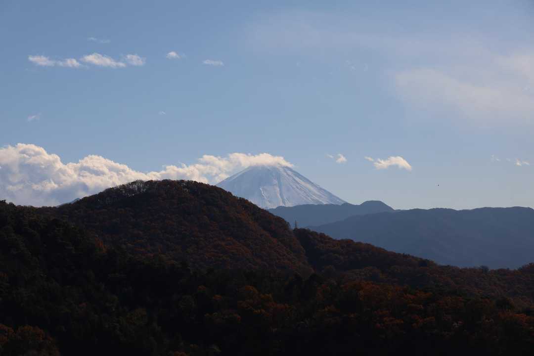 ズームで富士山