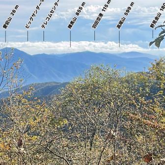 陣馬山、高尾山方向