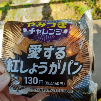 ここで昼食。
やみつきチャレンジシリーズの『愛する紅しょうがパン』
たっぷりの紅しょうがをマヨソースと包みましたと書かれている。
紅しょうがは好きですが、お味はビミョー🤣
それと『やみつき悪魔の焼きそばパン』醤油焼きそばのたれとめんつゆで炒めた焼そばに天かす・あおさ・めんつゆ・マヨネーズをトッピングした悪魔的な美味しさの焼きそばパンです。と書かれている。普通に旨かった。🤭