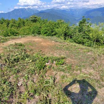 大城 ここも春はカタクリの群落が見られとのこと