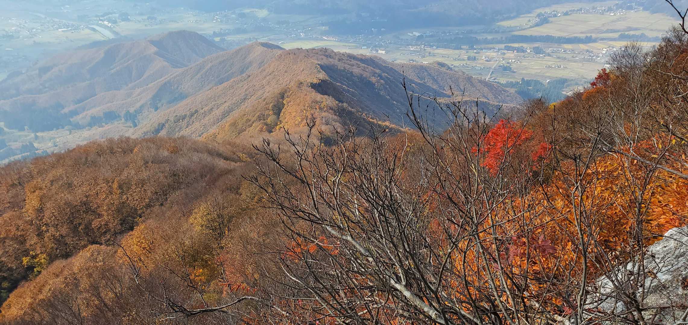 八合目の見晴らし岩からの眺め。