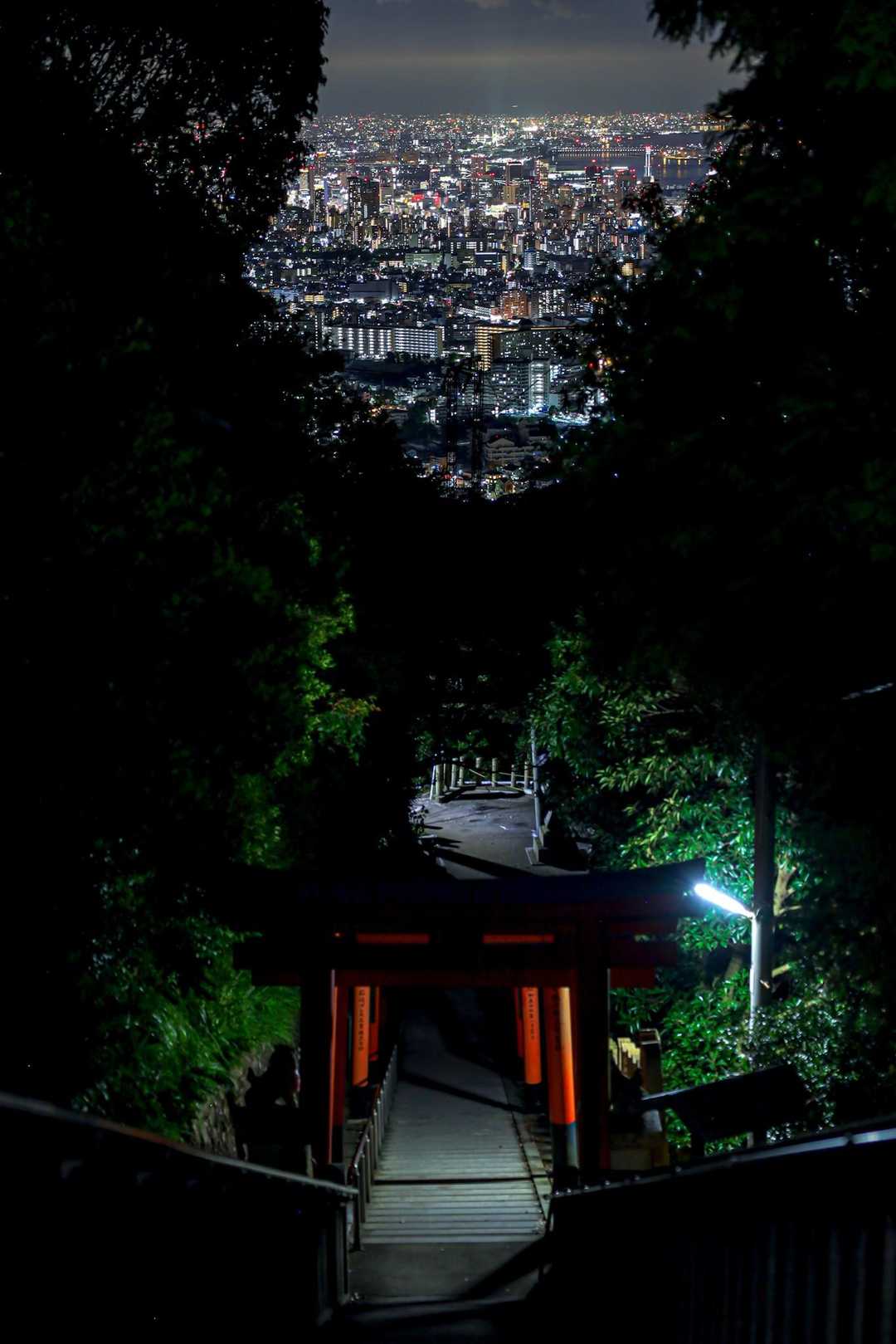 山頂付近の参道