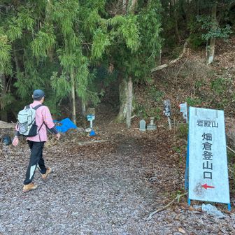 畑倉登山口からスタート