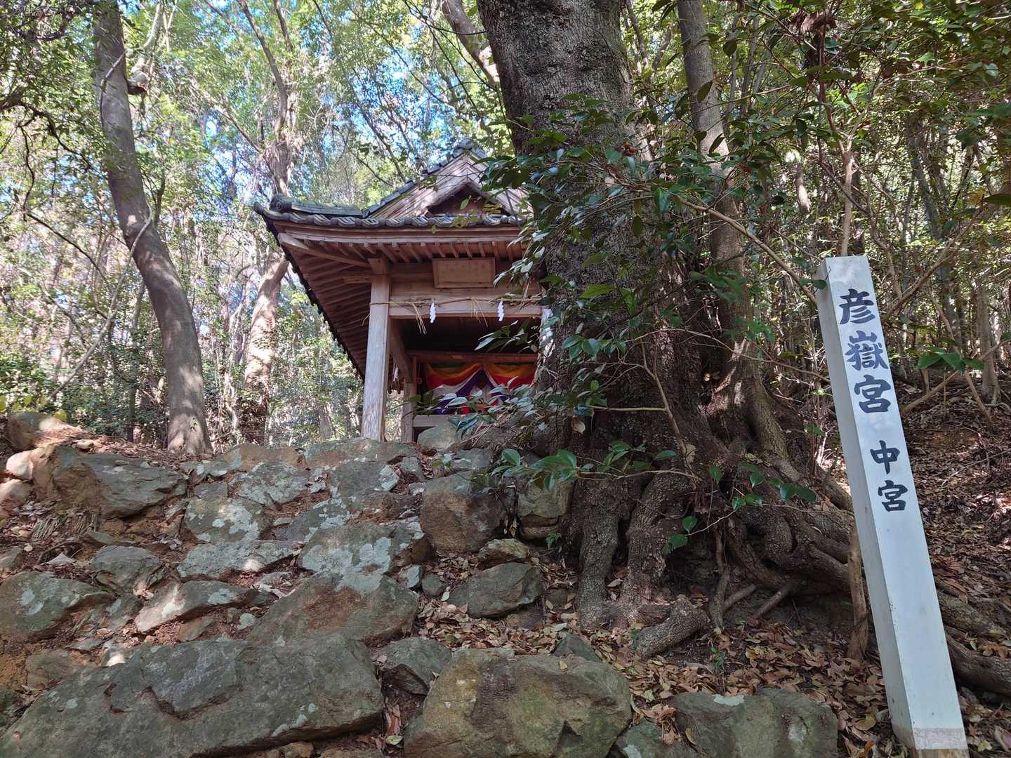 彦嶽宮 下宮-彦岳登山口-彦岳 周回コースの写真