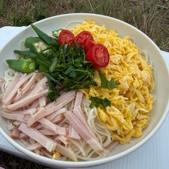 私は具沢山ソーメン😋